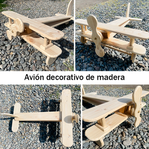 Avión de madera (para uso decorativo)